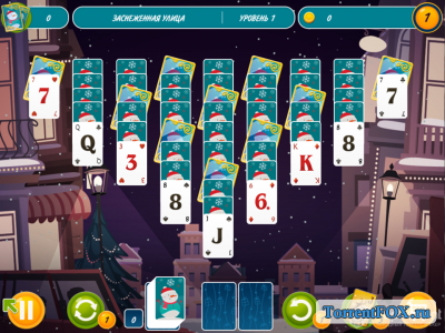 Solitaire Christmas. Match 2 Cards /  .  